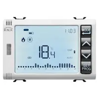 Timed Thermostat/programmer With Humidity Management - Knx - 3 Module - White - Cproiector Horus