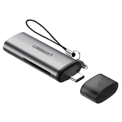 Cititor Card USB-C UGREEN CM184, SD - microSD, Gri