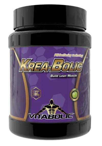 Krea-Bolic cu aroma Green Apple, 500g, Vitabolic