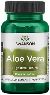 Aloe Vera, 25 mg, 100 capsule moi, Swanson