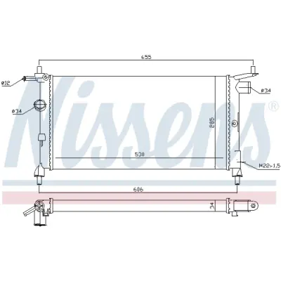 Radiator, racire motor NISSENS 632851