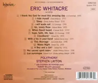 Eric Whitacre: Cloudburst And Other Choral Works