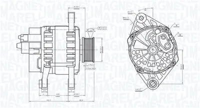 Alternator (12v, 90a) Potrivit Alfa Romeo 147, 156, 166, Gt, Gtv, Spider; Fiat Barchetta, Punto, Stilo; Lancia Lybra 1.6 1.8 2.0 04.95-03.12