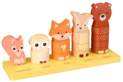 Jucărie de sortare din lemn Orange Tree Toys - Animale din pădure