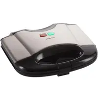 Sandwichmaker Daewoo DSM20X, 800 W, Placi neaderente, Termostat, Maner Cool Touch, Inox