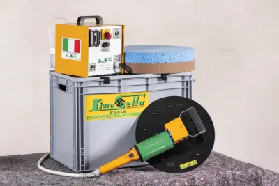 Drisca electrica - Finisare umeda tencuieli si gleturi mecanizate fara sistem de apa, cu cutie de accesorii - LS-SP11