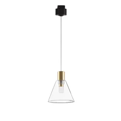 Sistem iluminat pe sina BUXTON MAGNETIC Satin Brass Aluminiu & Sticla LED 5 Wat DC24V 220Lm 3000K IP20