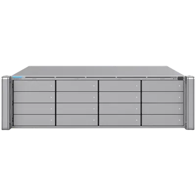 Ubiquiti 3U NVR with (16) 2.5/3.5” drive bays, supporting up to (70) 4K cameras or (210) Full HD cameras