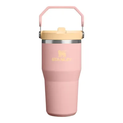 Termos piersică din oțel inoxidabil 600 ml IceFlow™ Flip Straw 2.0 Tumbler Peach Rose – Stanley