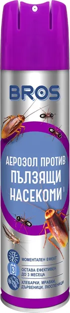 Bros Aerosol împotriva insectelor târâtoare, 400 ml