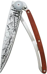 Cuțit de buzunar Deejo Coral Wood - Mountain, 37 g