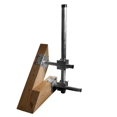 Sistem Fixare Verticala pe lemn pt. catarg D60mm,Ol