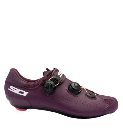 Pantofi de ciclism Genius 10 microfibră roșii mărimea 42