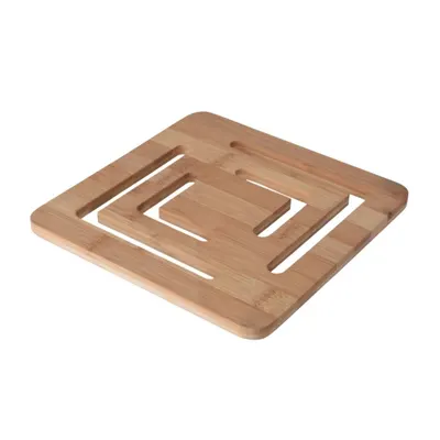 Suport din Bambus pentru Vase Fierbinți – 20x20x1 cm, Excellent Houseware
