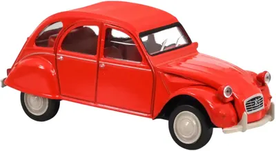 Model de colecție Norev Modern: Mașini - Citroen 2CV Geranium Jet-car (1978) (Red)