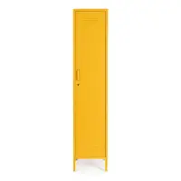 Dulap galben din metal cu încuietoare 38x185x46 cm Cambridge – Yes Everyday