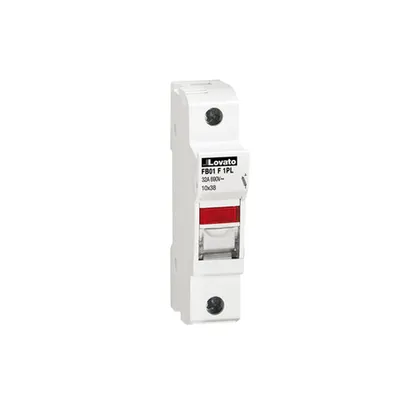 Suport fuziblie cu montaj pe sina recunoscute si certificate CSA, FOR 10X38MM FUSES. 32A RATED CURRENT AT 690VAC, 1P. WITH STATUS INDICATOR. 1 MODULE