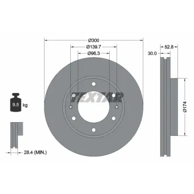 Disc frana TEXTAR 92203800
