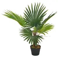 Gossi planta artificiala palmier cu ghiveci, verde, 70 cm