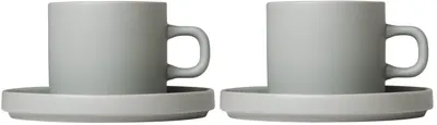Set 2 cești de cafea Blomus - Pilar, 200 ml, gri deschis