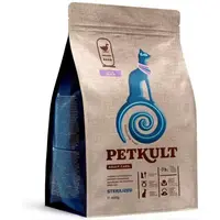 Hrana Uscata Petkult Adult Care Sterilized Pisici, Continut Ridicat de Rata, 400 g