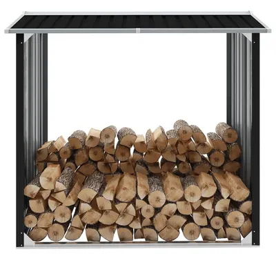 Gossi sopron depozitare lemne antracit 172x91x154 cm otel galvanizat