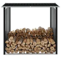 Gossi sopron depozitare lemne antracit 172x91x154 cm otel galvanizat