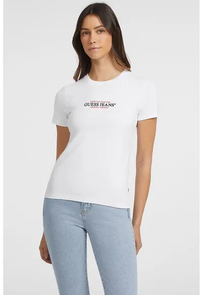 Tricou slim fit American Tradition - Rosu/Negru/Alb optic