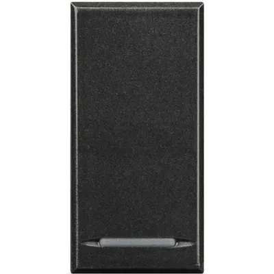 Capac tasta Axolute MyHOME BUS - neutru tip apasare - 1 modul - antracit