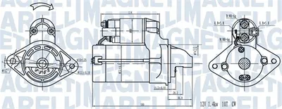 Electromotor (12V, 1,6kW) potrivit TOYOTA COROLLA 1.8 10.05-12.06