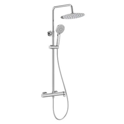 Sistem de dus Roca Vega Plus A5A9A6EC00, aparent, 250 mm, 1 functie, Crom