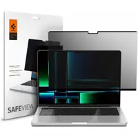 Folie Protectie Ecran Privacy Spigen Safe View Magnetic pentru Apple MacBook Pro 14inch (2026) / (2025) / (2024) / (2023) / (2022) / (2021), Plastic AFL06158