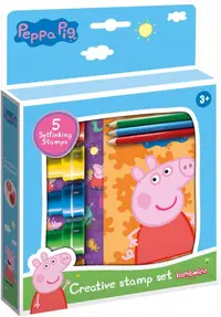 Set creativ Totum - Peppa Pig, stickere și ștampile