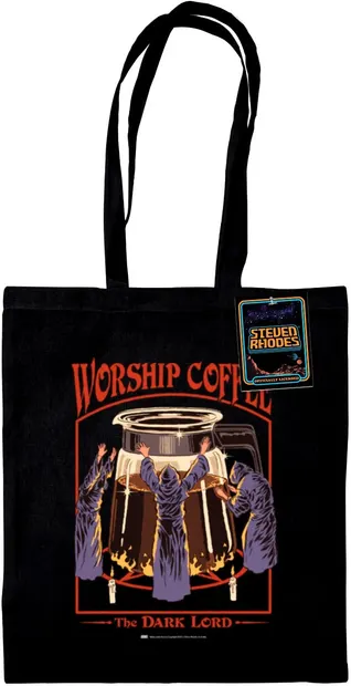 Geantă de cumpărături Pyramid Art: Steven Rhodes - Worship Coffee
