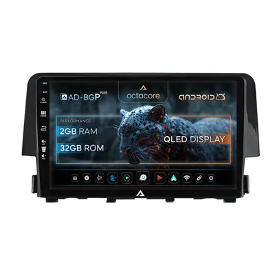 Navigatie Honda Civic X Sedan (2015-2021), Android, P-Octacore 2GB RAM + 32GB ROM, 9 Inch - AD-BGP9002+AD-BGRKIT004