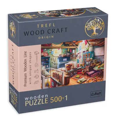 Puzzle din lemn Trefl din 500+1 de piese - Antichități în cameră