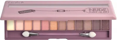 Lovely - Paletă de farduri Nude Classic, cu perie pentru machiaj, 12 culori