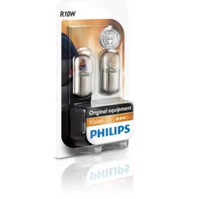 Set 2 becuri auto halogen Philips Vision R10W 10W 12V 12814B2