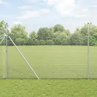vidaXL Gard din sârmă sudată 5000 x 150 cm Argintiu