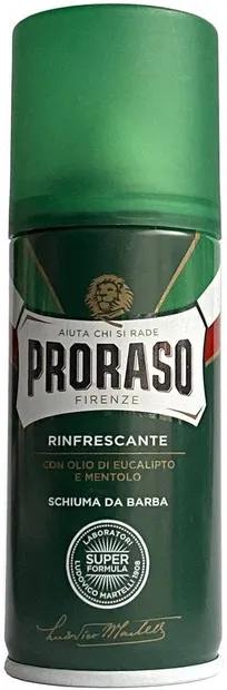 Proraso Spumă de ras cu eucalipt și mentol, 100 ml