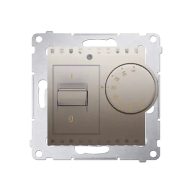 Termostat cu senzor interior, 16 (2) A, 230V ~, gold mat metalic