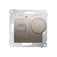 Termostat cu senzor interior, 16 (2) A, 230V ~, gold mat metalic
