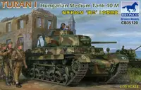 Model asamblabil Bronco Models Militar: Tancuri - Tanc mediu maghiar 40.M Turan I