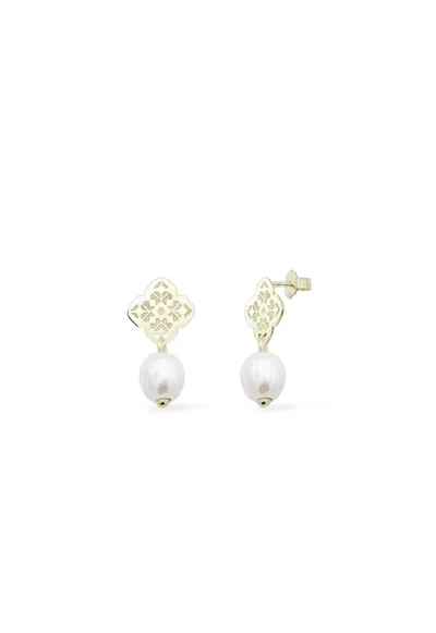 Cercei cu perle JASMINE GARDEN - aur 14Kqwdqfxzfasgxz