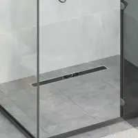 vidaXL Scurgere pentru duș cu capac din sticlă și sifon de 360° 70 cm