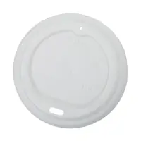Capace Biodegradabile, Compostabile, Albe, Diametru 90 mm, 100 buc