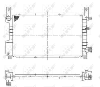 Radiator motor potrivit FORD FIESTA III 1.0-1.4