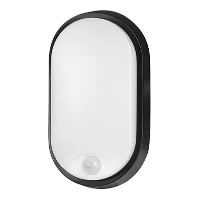 Lampa LED de tavan 14W, alba, cu senzor PIR, rezistenta la apa IP54, 4200K
