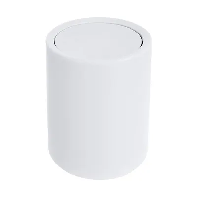 Coș de gunoi alb din plastic 6 l – Orion