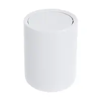 Coș de gunoi alb din plastic 6 l – Orion